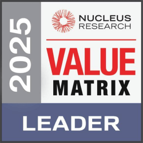 Nucleus Research Value Matrix 2025 Leader Badge